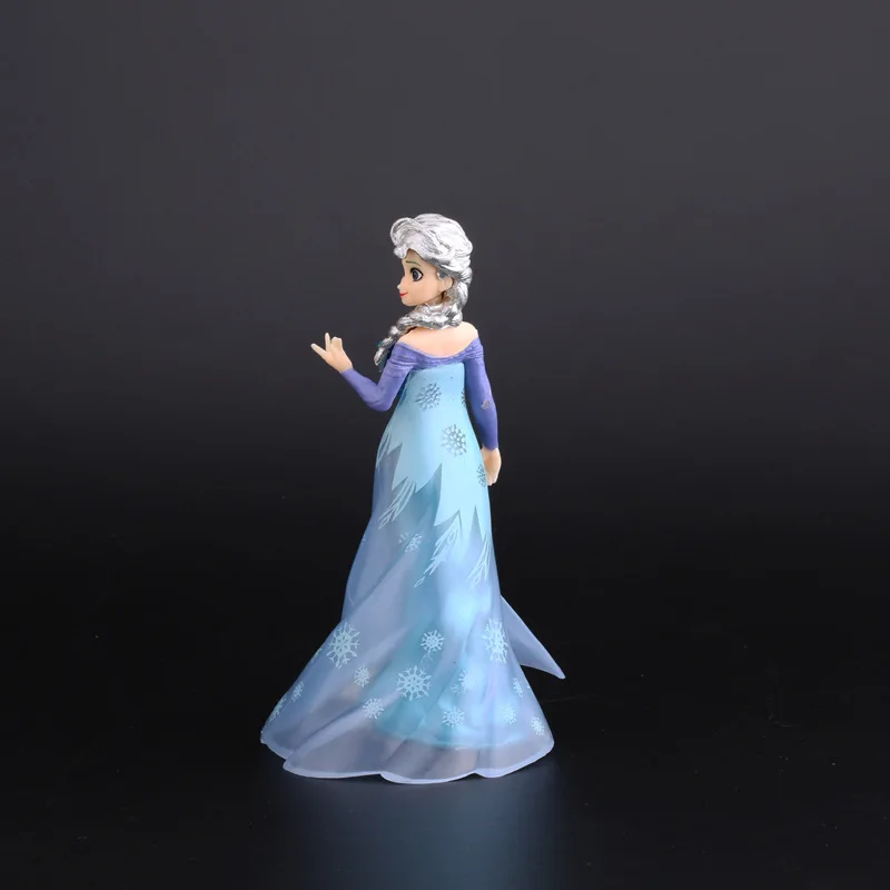 14cm Disney Snow Frozen Princess Elsa Anna Birthday Cake Decoration Accessories Toy Girl Birthday Gift