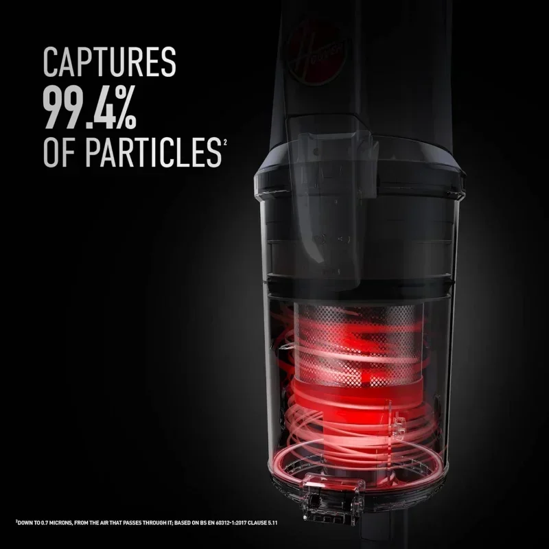 D2BHoovver ONEPWR WindTunnel Emerge Complete Cordless Lightweight Stick Vacuum with All-Terrain Dual Brush Roll,2 Batteries Incl