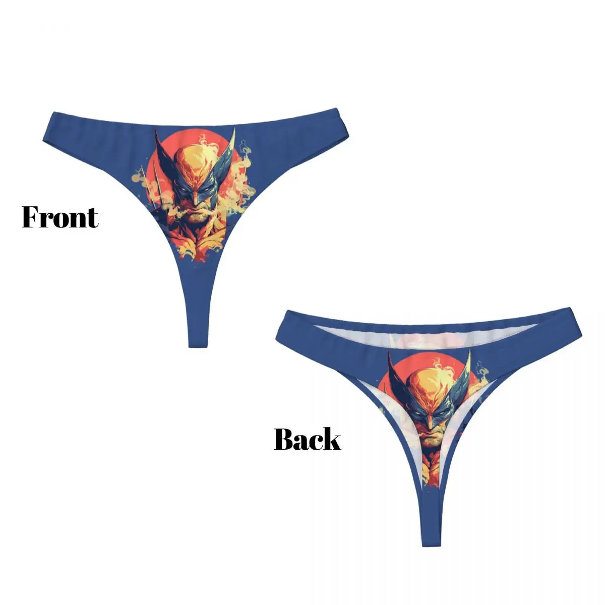 Custom Women Incredible Wolverine G-string Thong Female Soft Panties Underwear