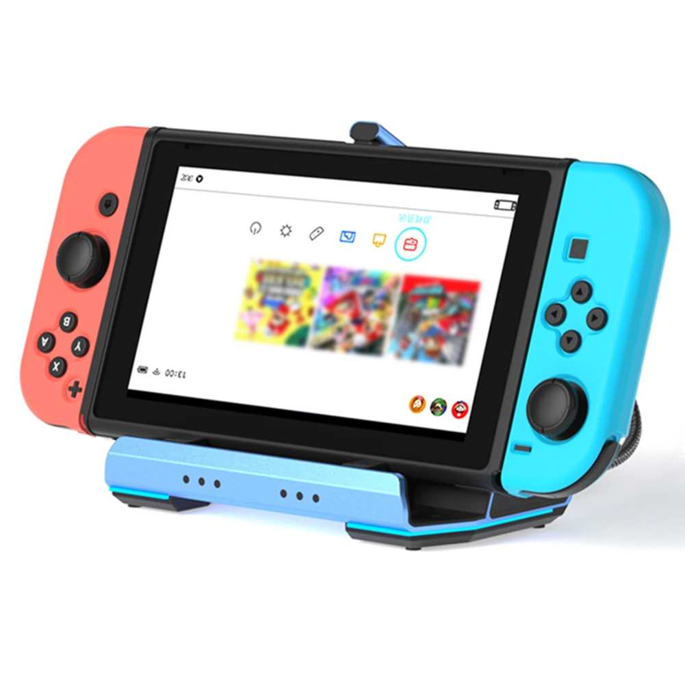 

Док-станция с двойным охлаждающим вентилятором, док-станция 4K@60 Гц PD100W Gigabit Ethernet для Steam Deck OLED & ROG X & Legion Go