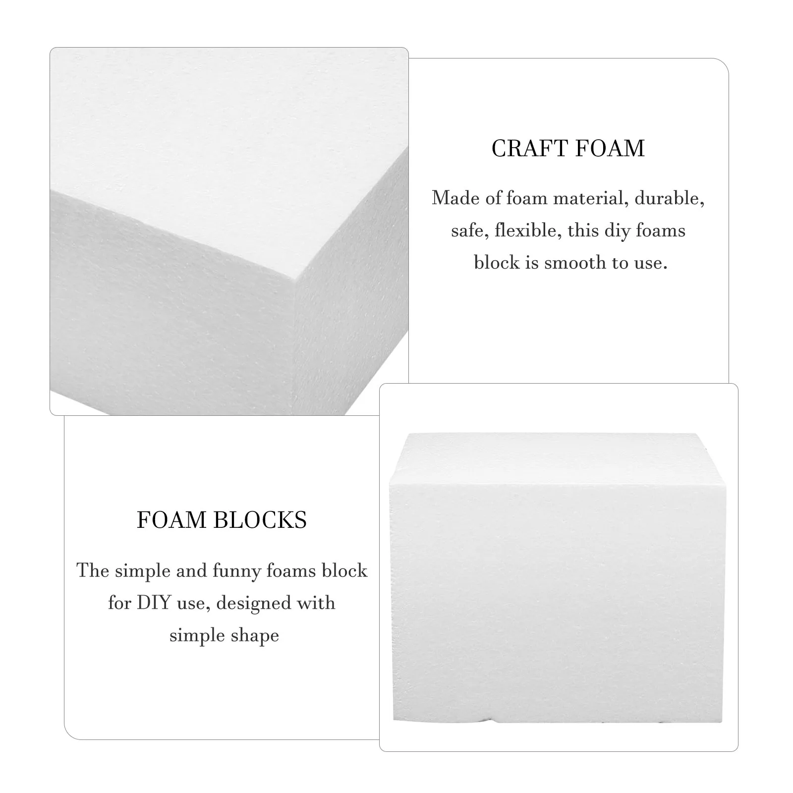 

Craft Foam Blocks Large Modeling Foam Diy Sculpting Decoration Wedding Party Centerpiece For Kids Adults