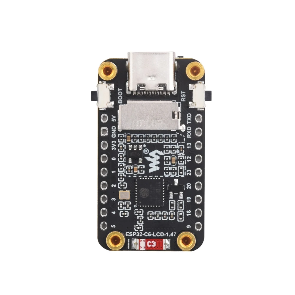 บอร์ดพัฒนา Waveshare ESP32-C6 หน้าจอ 1.47 นิ้ว 172x320 262K โปรเซสเซอร์แบบ Single-Core 160MHz รองรับ WiFi 6 และ Bluetooth ขนาด 1.47 นิ้ว