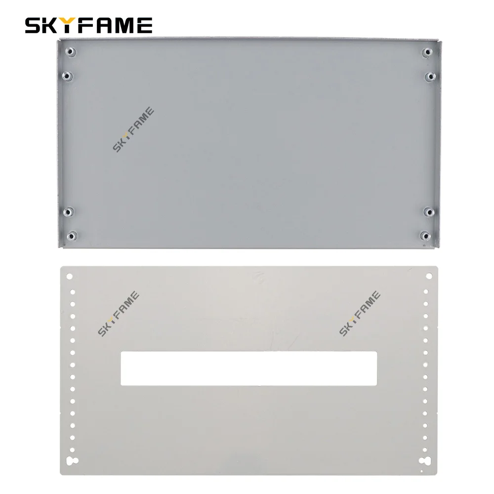 Skyfame adaptador android estéreo para carro, conversão dupla din, kit de hardware de suporte único ultrafino 2din para 1din
