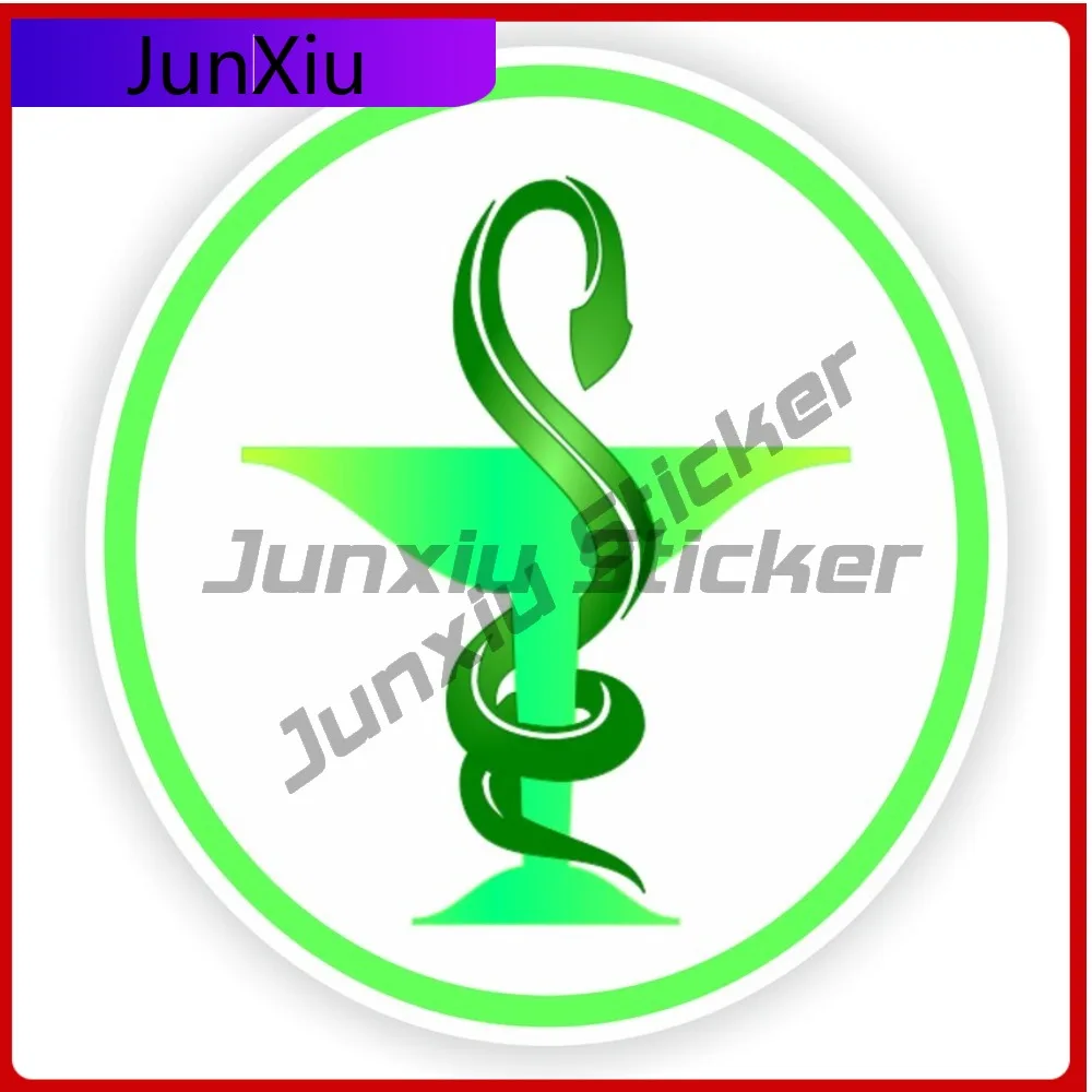 

Caduceus Medical Pharmacy Doctor Symbol Sign Vinyl Stickers Car Decoration 500motorcycle Camper Suv Decals Accessories For Cars