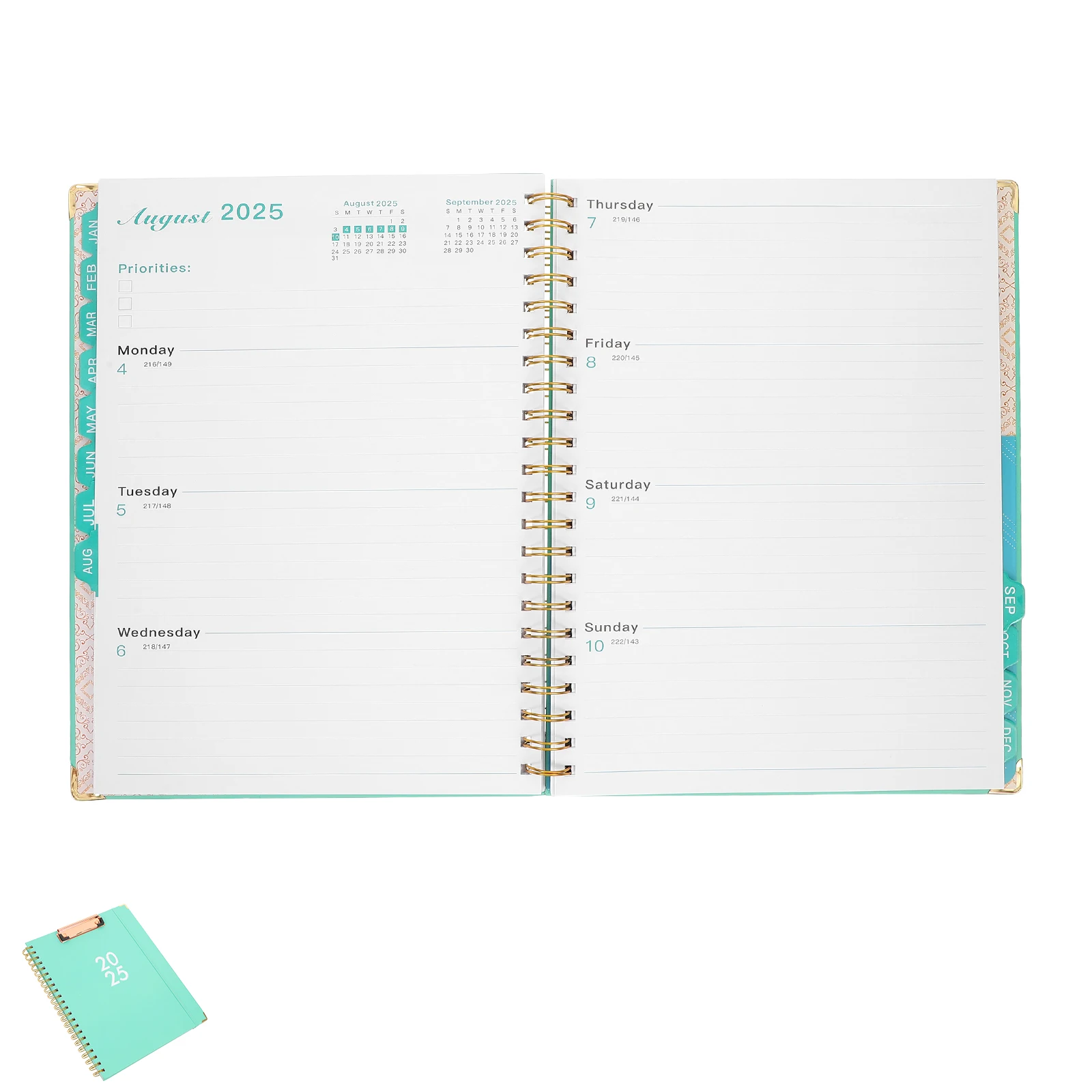 

Double Coil Clipboard Notebook Folder Storage Document File ganizer Paper Planner Writing Board Practical Clip Lightweight