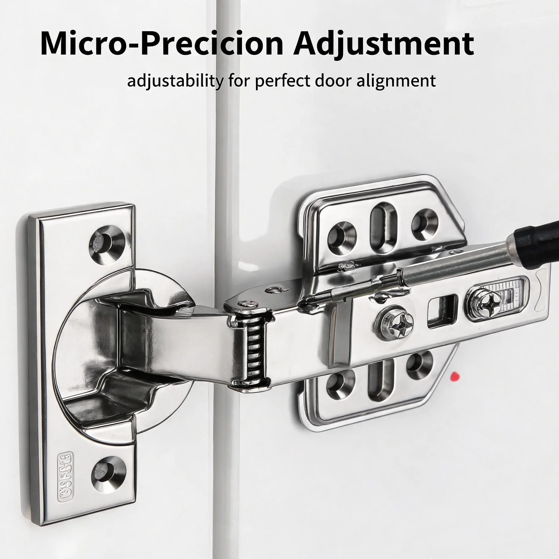2-20Pcs Cabinet Door Hinges Stainless Steel Hydraulic Damper Buffer Soft Close Quiet Wardrobe Door Concealed Hinges with Screws