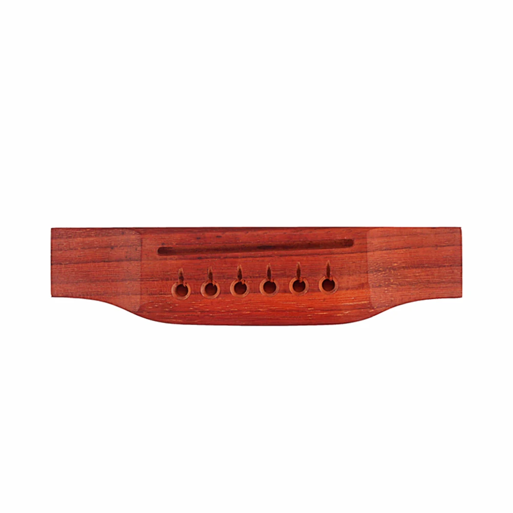 

6 Strings Redwood Bridge Acoustic Guitar Replacement Saddle Parts