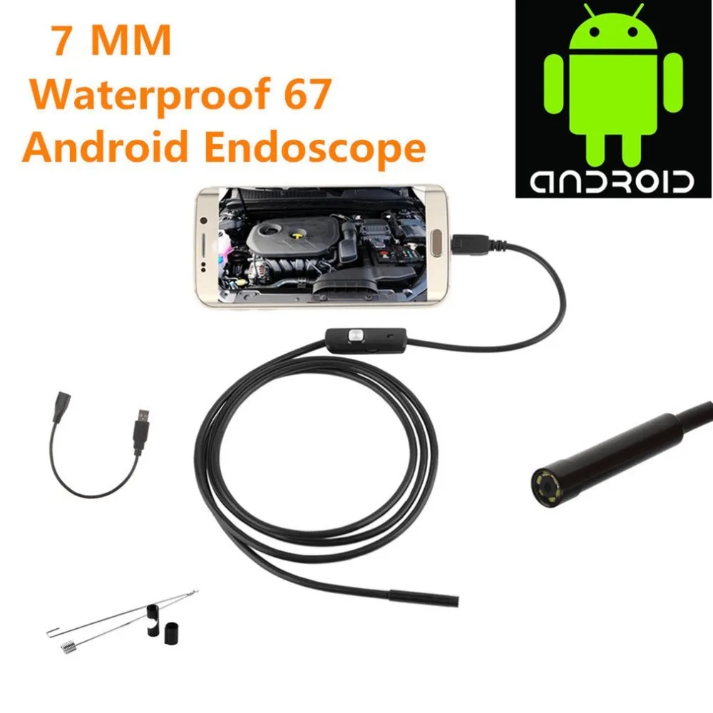 new 1m  For Android WIFI Endoscope Waterproof Borescope Inspection Camera 8 LED a long effective focal length