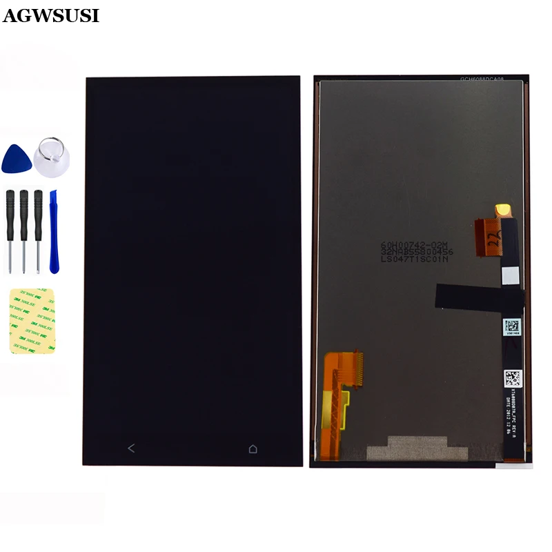 

For HTC One M7 801e LCD Touch Screen Digitizer Sensor Glass LCD Display Monitor Screen Panel Module Matrix Assembly Replacement