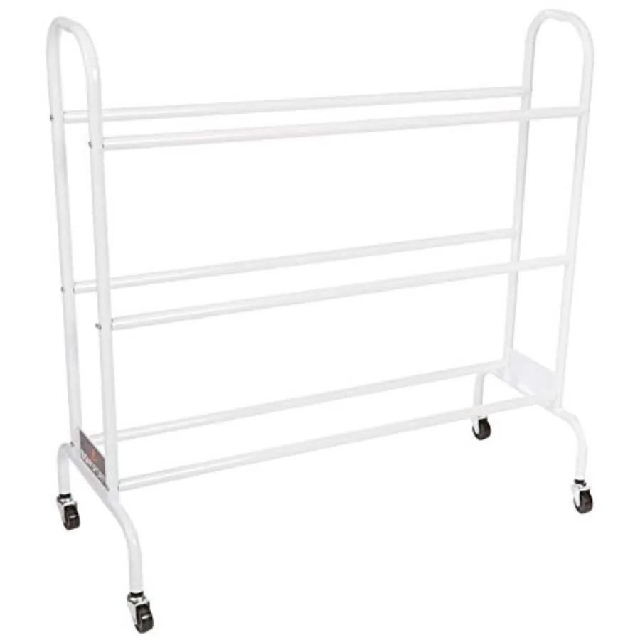 

Ball Cart Wide Base for Sports Equipment Storage in Gray with Heavy-Duty Steel Construction and Smooth Rolling Wheels