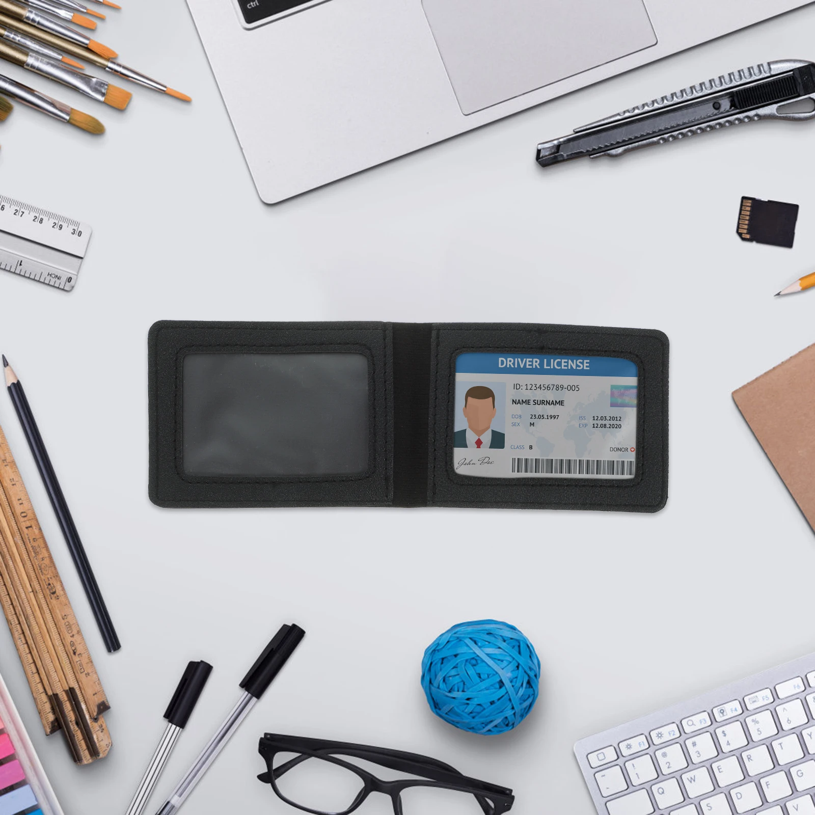 

5pcs Drivers License Holder For Men Large Capacity Card Organizer Wallet Id Cards Case Credit Cards Holder Car Registration