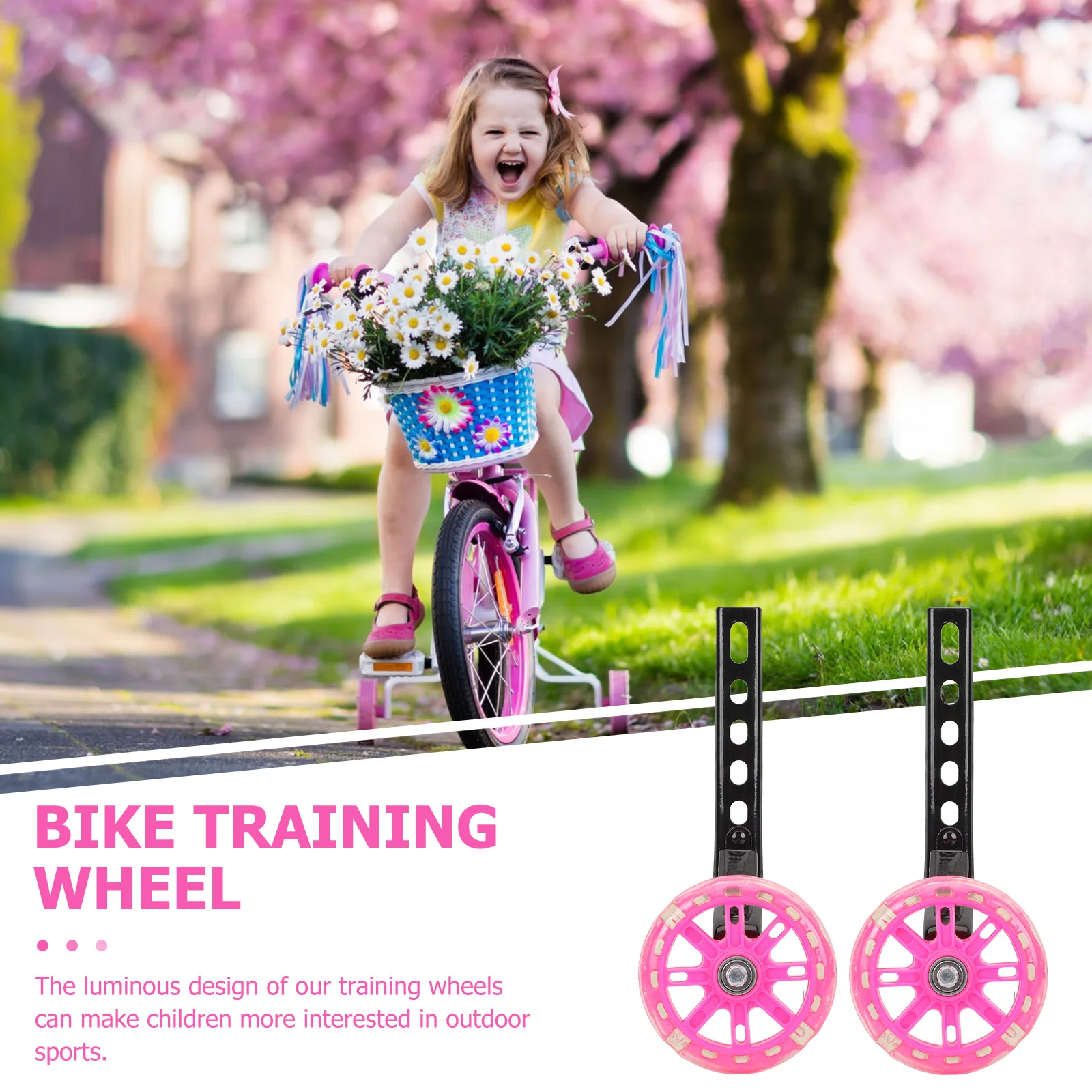 

Training Wheel Bike Bicycle Bikes Wheels for Kids Stabilizer Iron Auxiliary Toddler