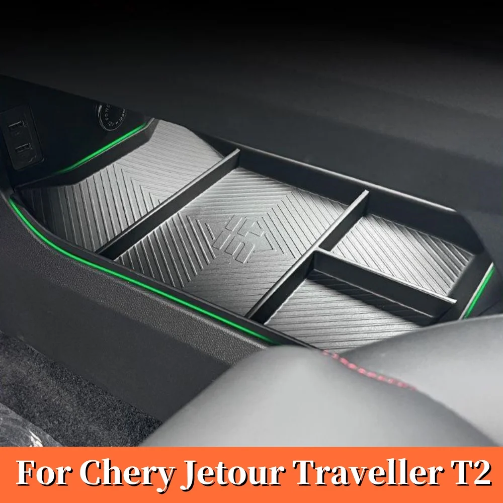 

Fit For Chery Jetour Traveller T2 2023 2024 Car Central Control Lower Storage Box Armrest Center Console Cup Holder Accessories