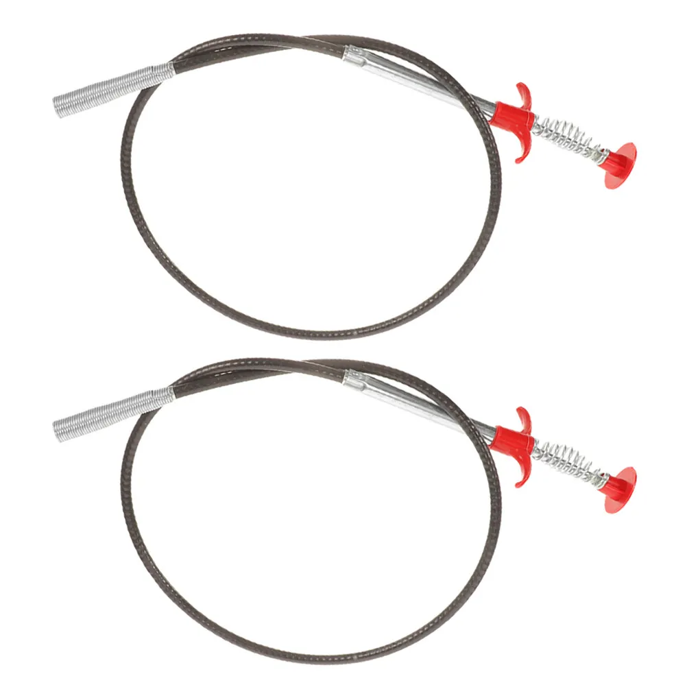2Pcs Four Claw Drain Snake Tool for Bathroom Kitchen Sink Unclogger Hair Clog Removal Portable Plumbing Repair Equipment