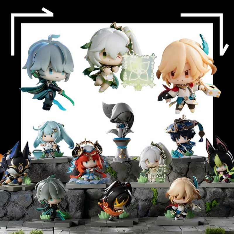 

Genuine Genshin Valkyrie Series Blind Box Sumeru Chapter Cute Mini Anime Figures Nilou Faruzan‌ Desktop Ornament Toy Gift