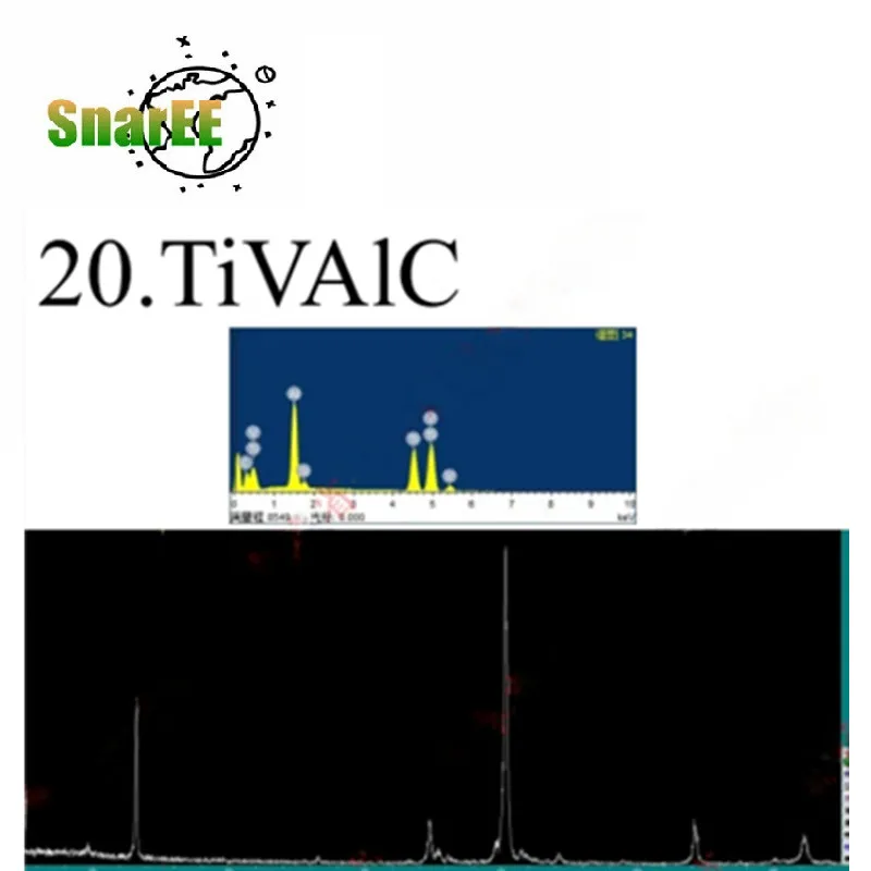 

TiVAlC 200 400 mesh MAX Phase Material Titanium Vanadium Aluminum Carbon MXene Laboratory Specific Materials