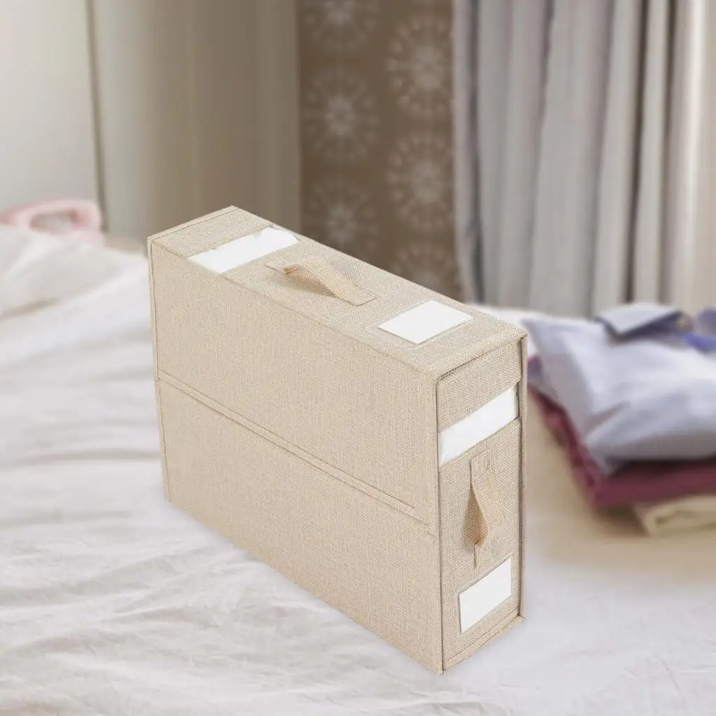 Foldable Bed Sheet Set Organizer Foldable Bedding Organizer for Blanket