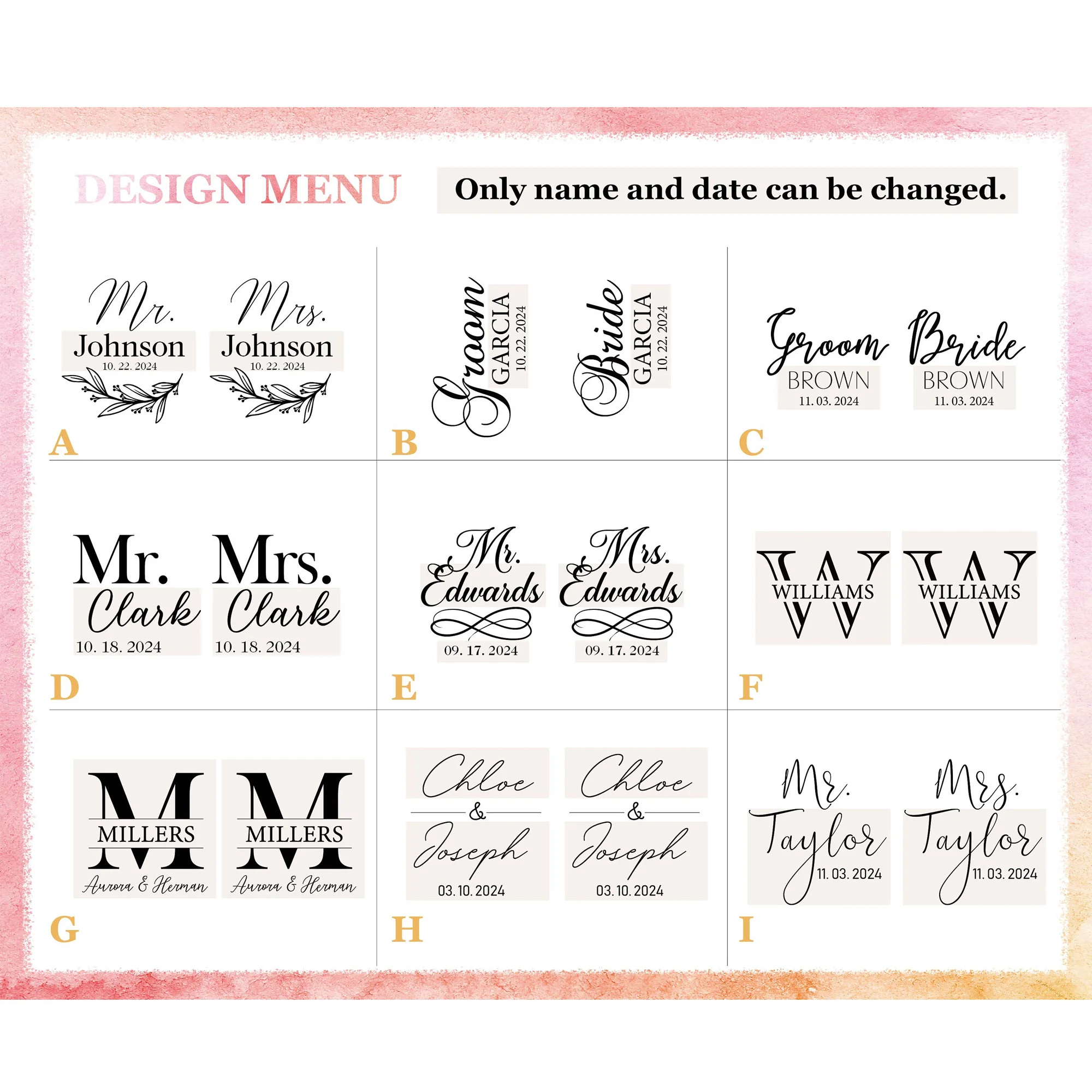 Champagne Flutes Personalized,Wedding Champagne Flutes, Engraved Custom Wedding Toasting Glasses,Bride & Groom Champagne Glasses