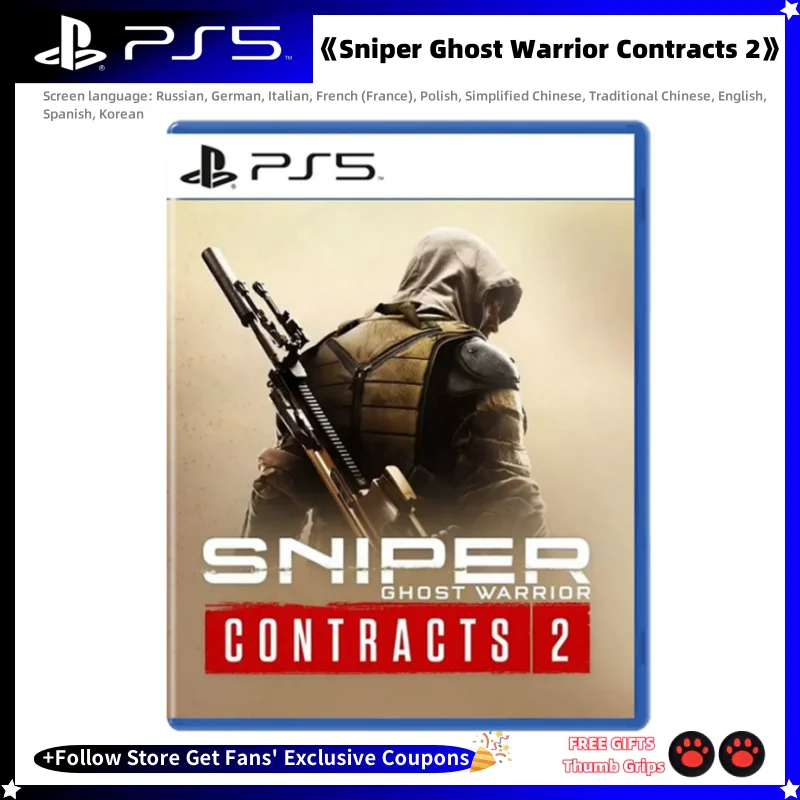 

Sony Playstation 5 PS5 Game CD Sniper Ghost Warrior Contracts 2 100% Official Original Physical Game Card Disc Playstation 5