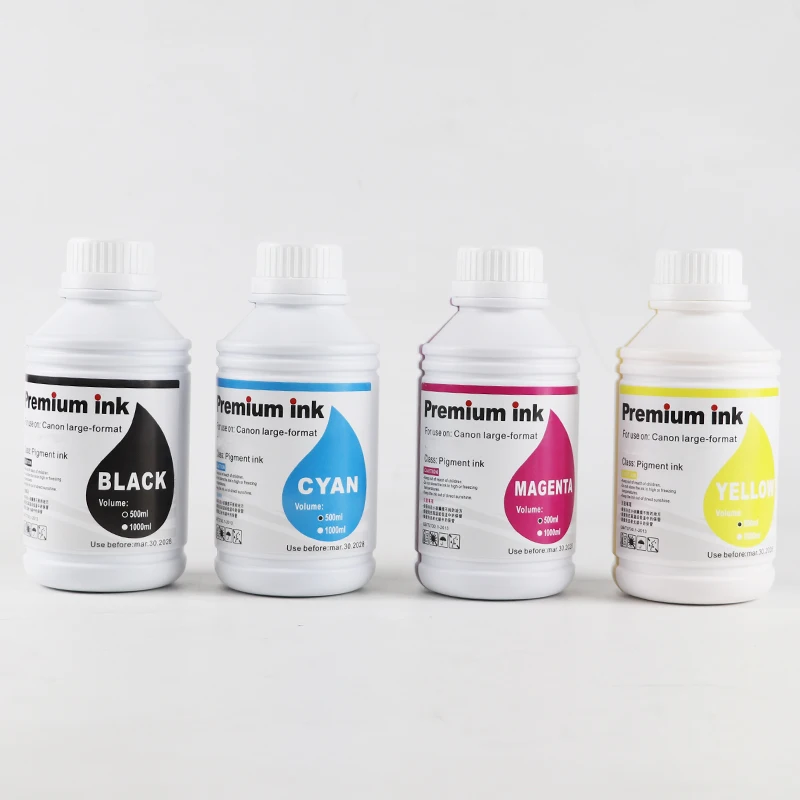 500ML PFI120 PFI 120 Pigment ink Compatible for Canon TM-200 TM-205 TM-300 TM200 TM205 TM300 TM305 200 printer inks MBK BK C M Y