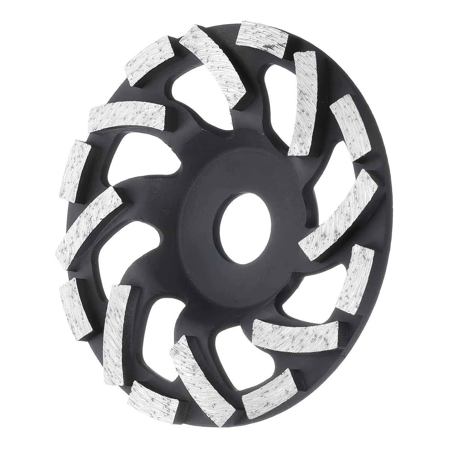 

5-дюймовые шлифовальные круги для бетона, шлифовальный стакан с оправкой 7/8 дюйма с алмазными сегментами для удаления краски, эпоксидного покрытия, черный