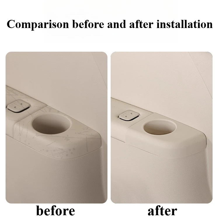 Three-row Water Cup Mat Cup Holder Silicone Protective Cover For VOYAH Dream 2025 Car Interior Decoration Accessories Tools