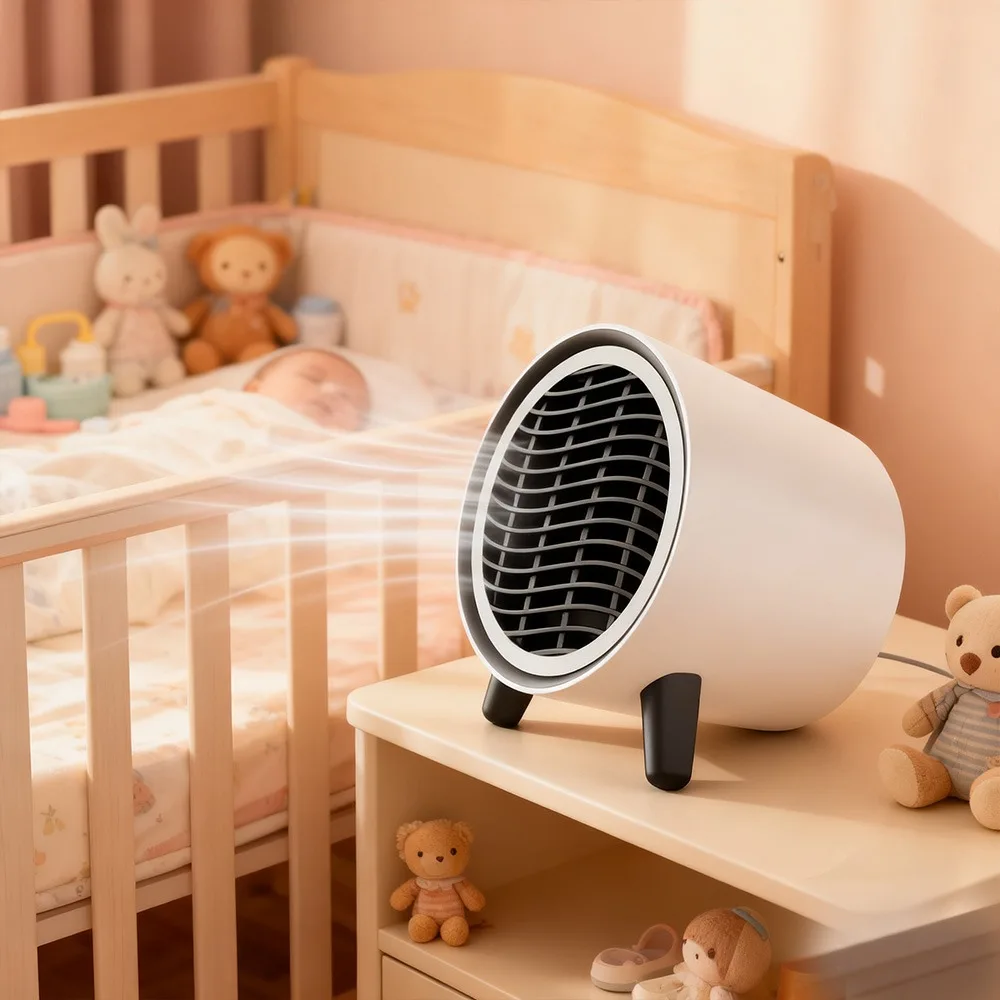 Electric Heater Household Desktop Small Solar Warm Air Blower Mini Fan Heater Dormitory Household Heater Winter Heating Fan