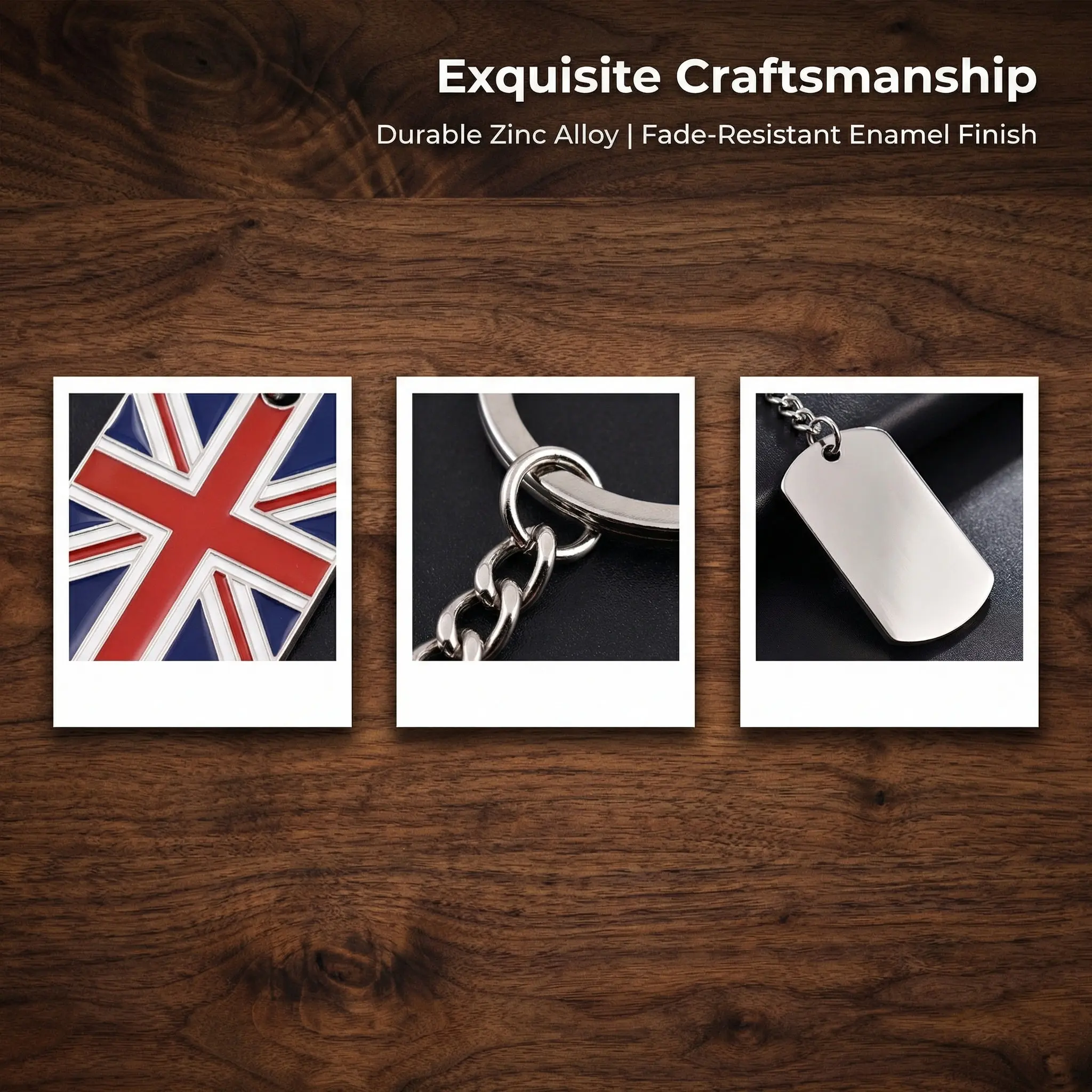 3Pcs British Flag Keychain Zin - Travel Accessories London recension och pris