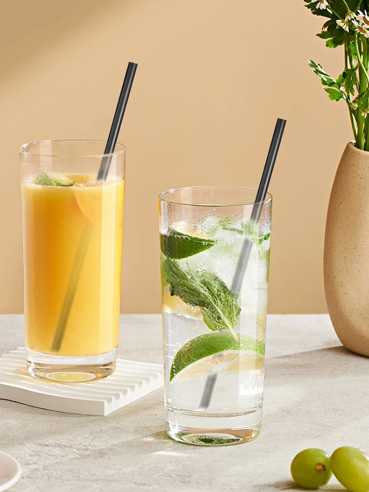 100/200PCS Zwarte Rietjes Flexibele Rietjes Cocktail Rietjes plastic Drink Buis Stro voor Bruiloft Thee bar Party groothandel - afbeelding 2