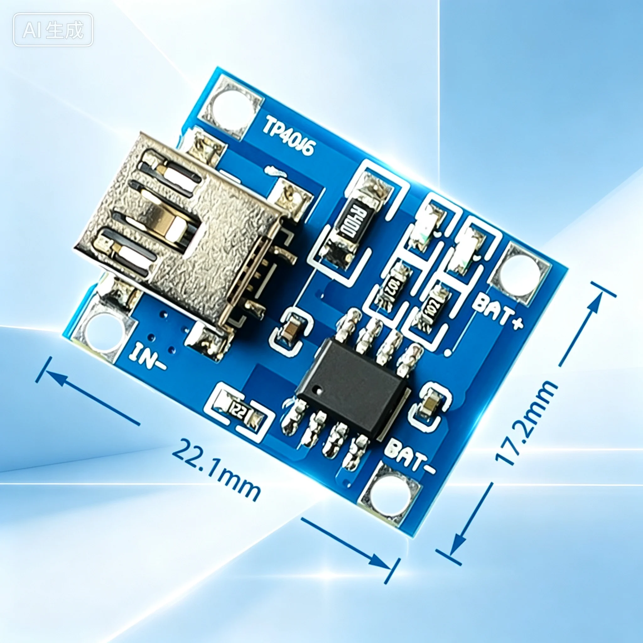 Charger Module for TP4056,1A Lithium Battery Charger Board,MICRO/Mini USB Port