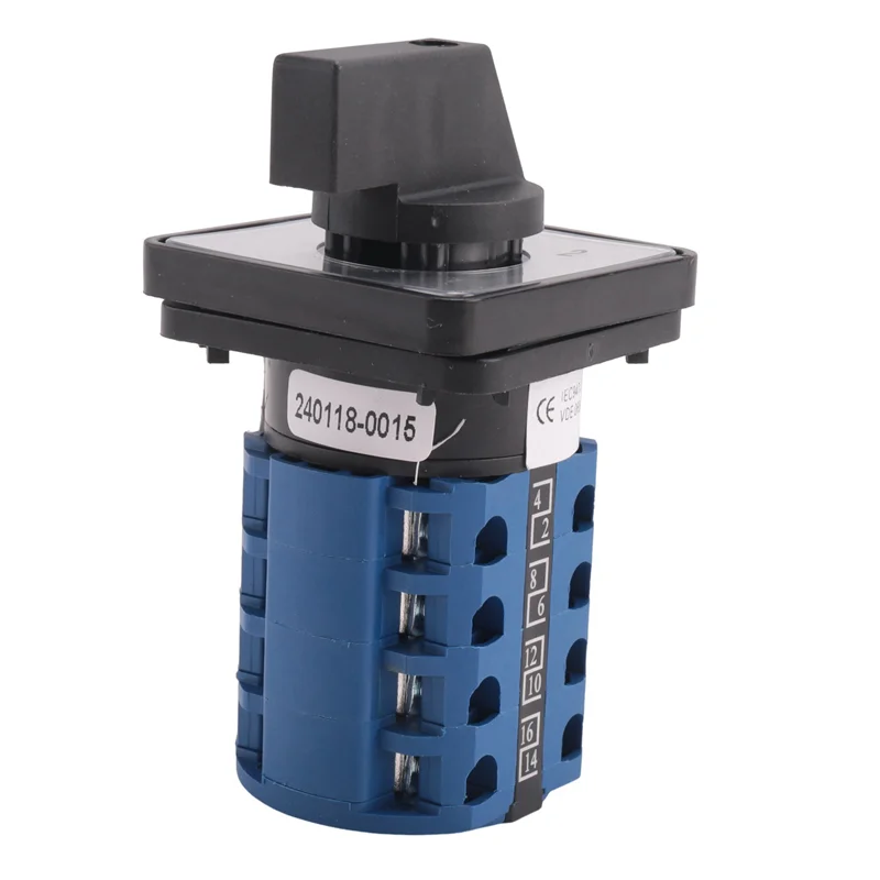 

Поворотный переключатель ABRU-2X, 3 положения, 4 фазы, 20 А, 500 В, двухскоростной двигатель, маленькая пластина, кулачковый переключатель LW8-20