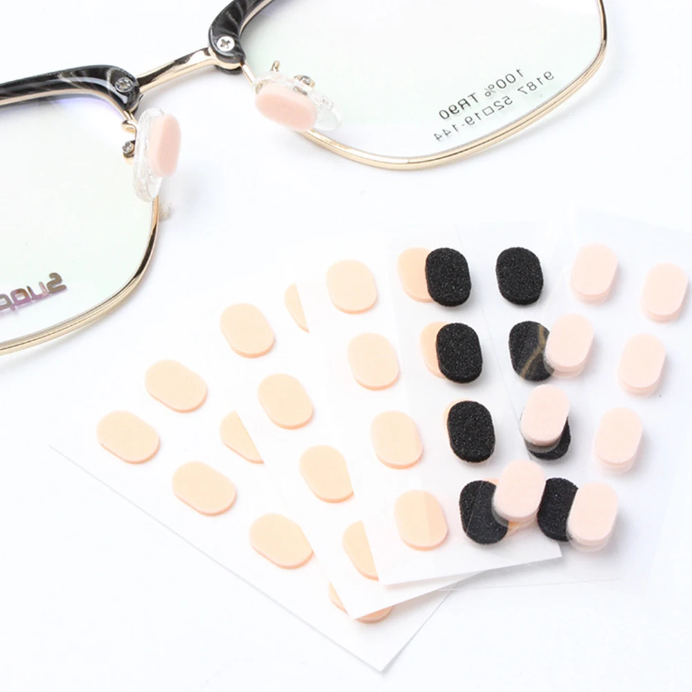 

10Pcs Sponge Anti Slip Nose Pads Height Increase Eyewear Accessories For Glasses Sunglasses Skin Color 10mm