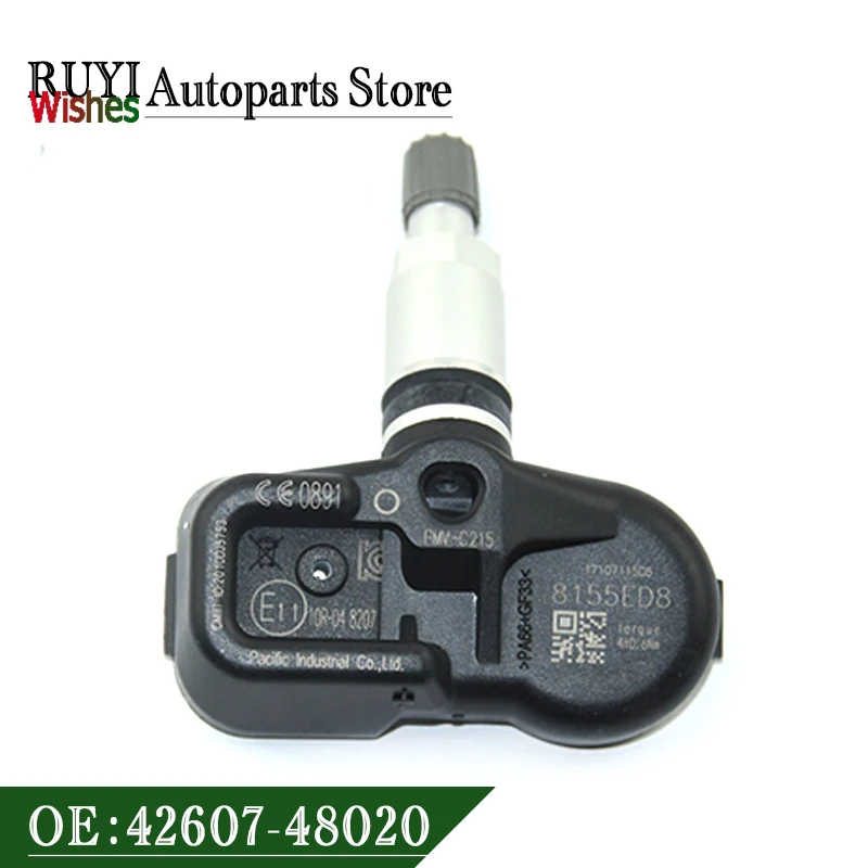 42607-48020 PMV-C215 TPMS Sensor tekanan ban baru untuk Toyota Lexus LC RX 4260748020 MHz 433MHz 1 buah