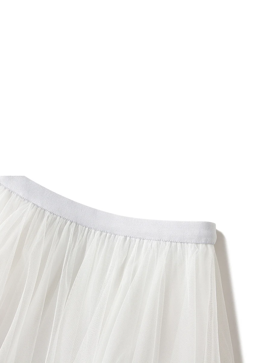 Jupe longue en tulle à plusieurs niveaux pour femmes, jupe tutu formelle, jupes à volants A-ligne, taille élastique dégradée, jupe midi en tulle, vêtements de fête