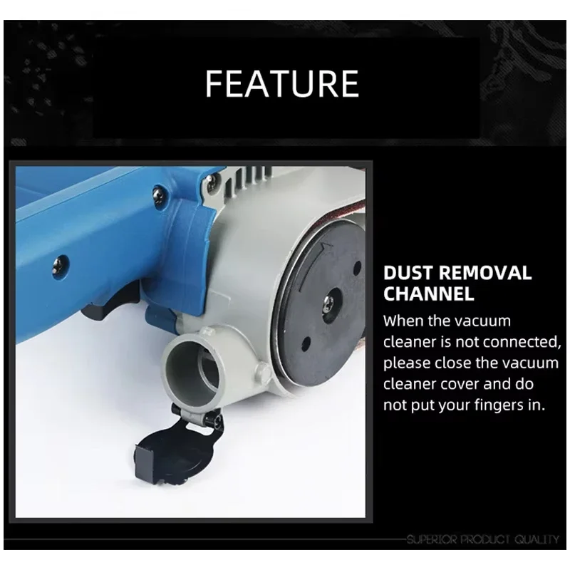 550W Multifunctional Belt Polishing Machine Mini Sanding Grinder 30×533 Belt Sander Micro Polishing Tool for Metal Woodworking