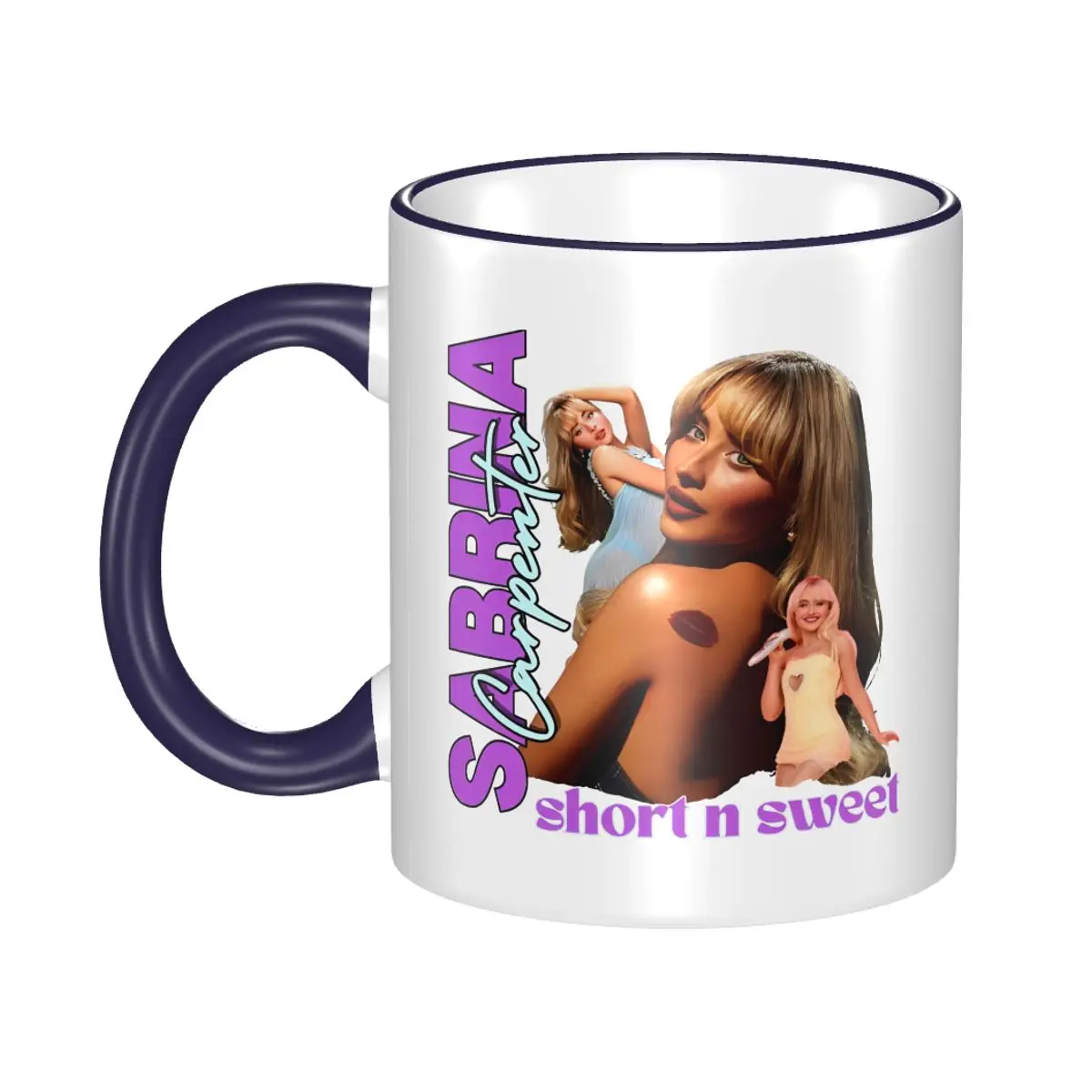 

Novelty Sabrina Carpenter Short N Sweet Tea Cup Party Mug