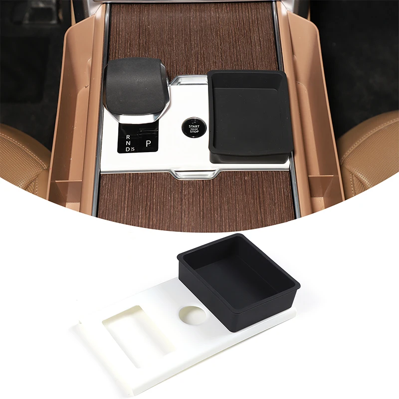 

Center Console Gear Shift Cover Trim Waterproof Armrest Storage Box Organizer For Land Rover Range Rover L460 2024 2025 2026 LHD