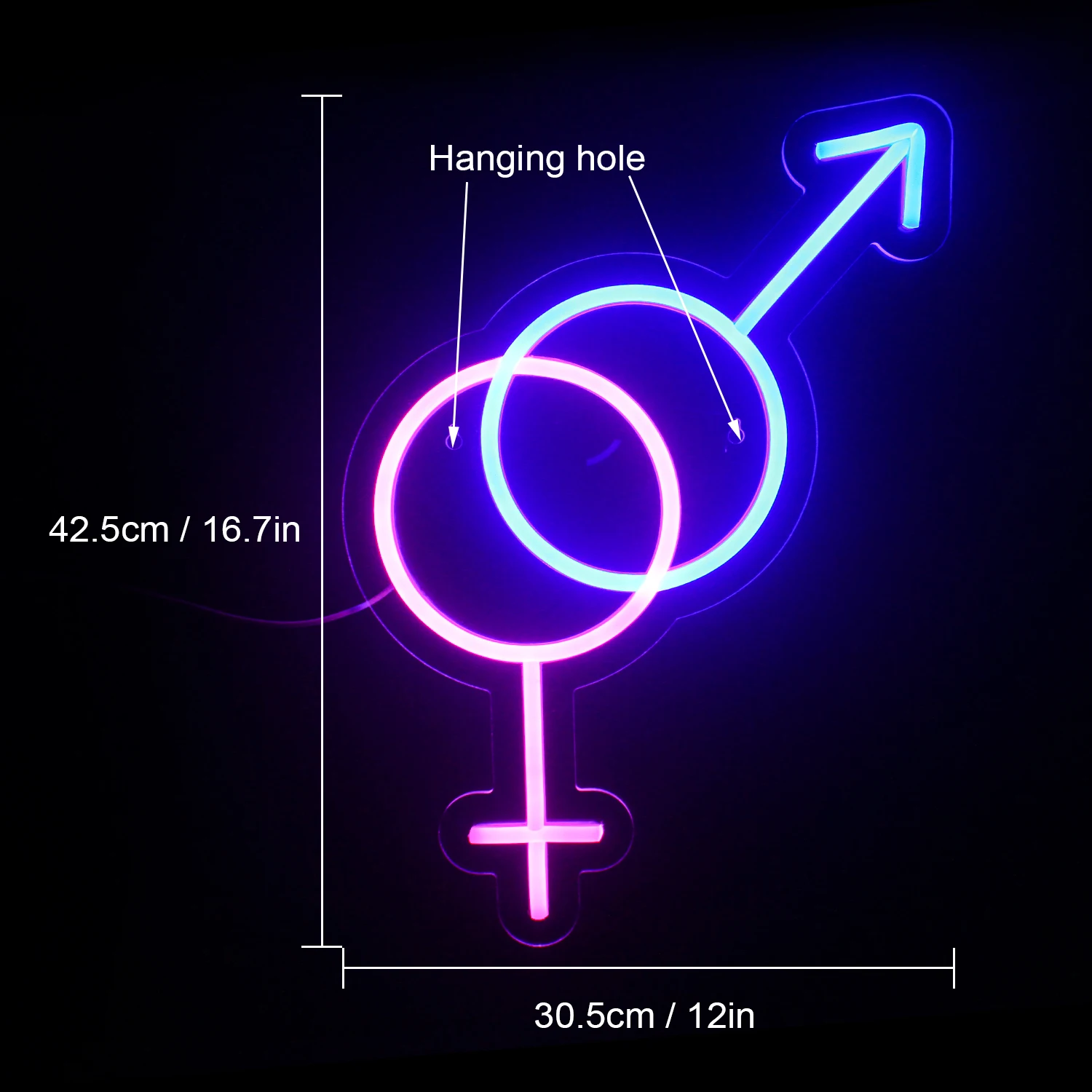 Boy Girl Symbol Neon Led Sign Men Women Neon Signs Led Lights Room Decoration Bedroom Home Bars Party Dimmbale Wall Decor Lamp