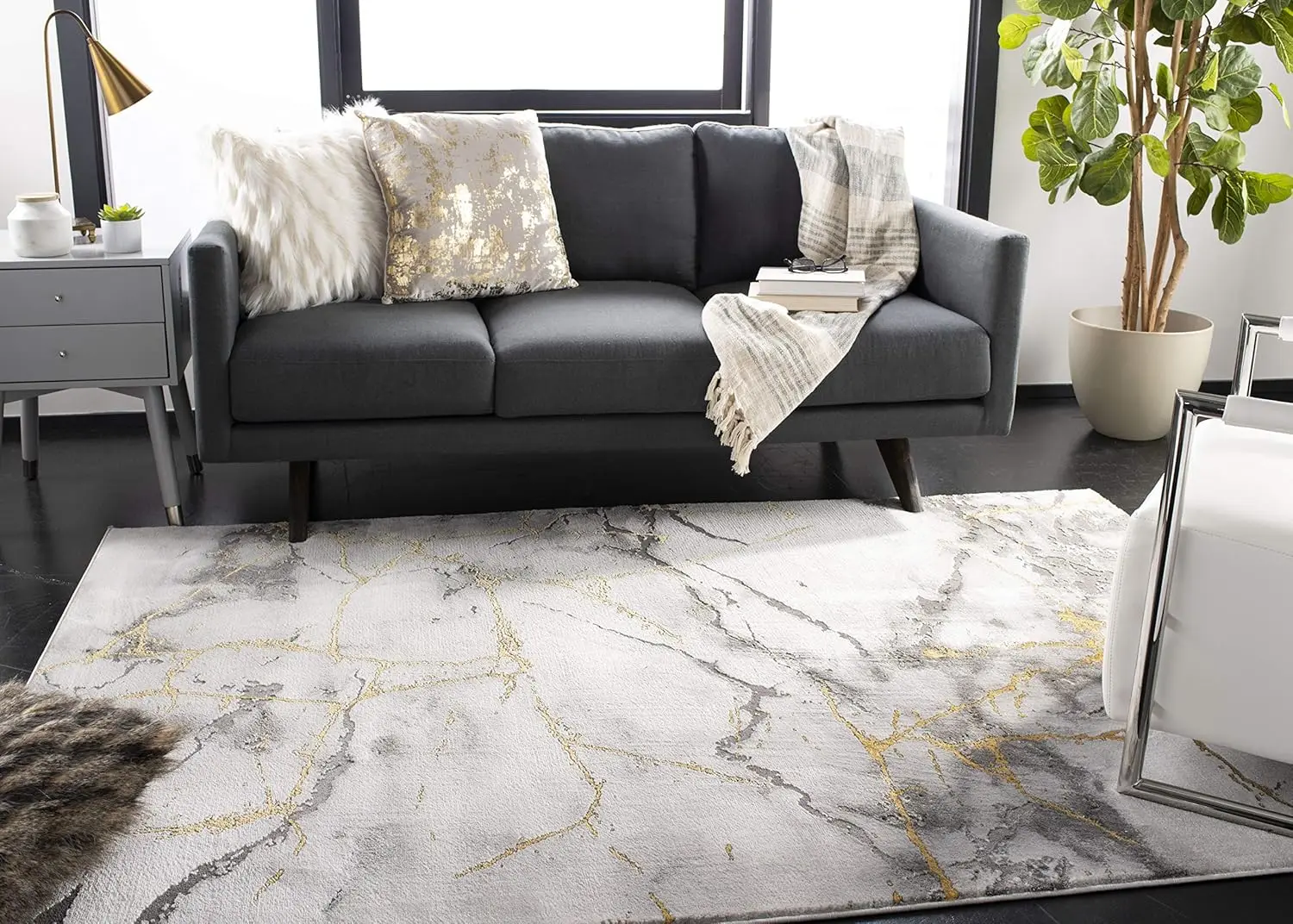 Craft Collection Area Rug - 8' x 10', Modern Abstract Design, Non-Shedding & Easy Care, Ideal for High Traffic Areas