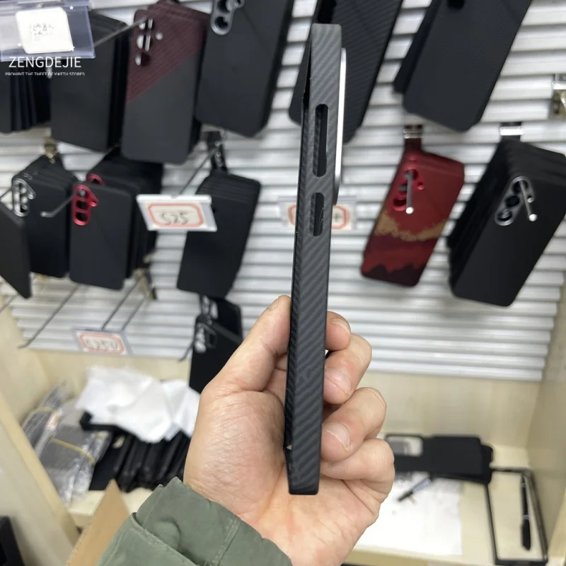 Samsung S25 Ultra対応、Kevlar製磁気吸着アラミド繊維保護カバー、Samsung S25U用スマホケース、類比なし