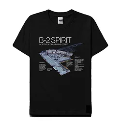 Cheavyweight streetwear anime US Air Force B2 Spirit Stealth Bomber T- Cotton O-Neck Short Sleeve Men's T Shirt New Size S-5xl