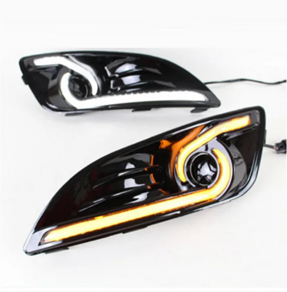 car bumper headlight 2013 2014 2015 2016y Fiesta daytime Light LED DRL headlamp for Fiesta fog light