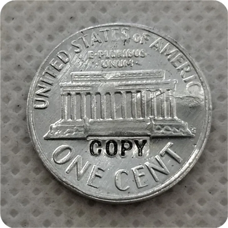 USA 1974-S,D Aluminum Lincoln Wheat Cent Penny COPY