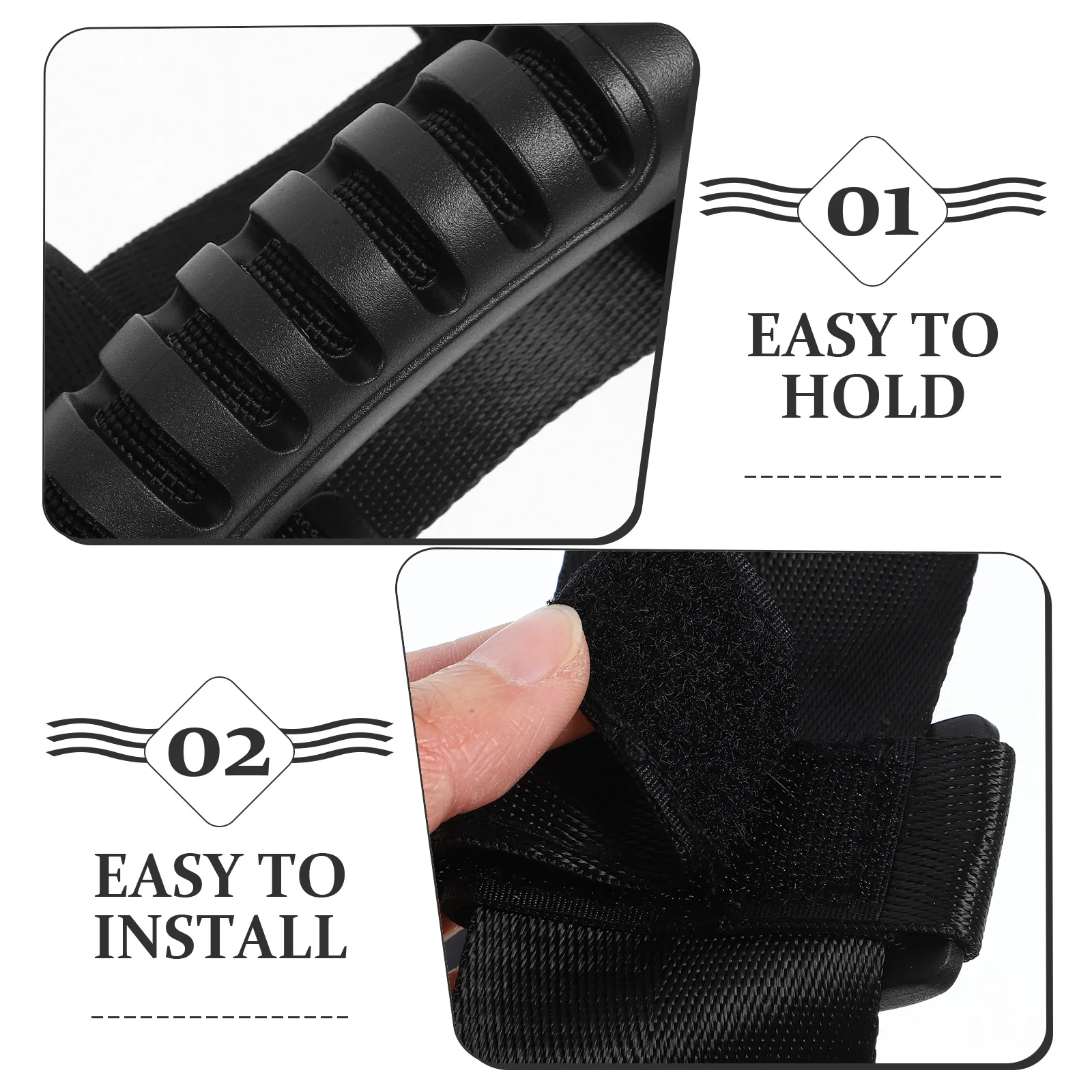 

Scooter Band Black Hand Carry Strap Durable Wide Design Labor-Saving Comfortable Long Time Use Easy Install Remove Portable
