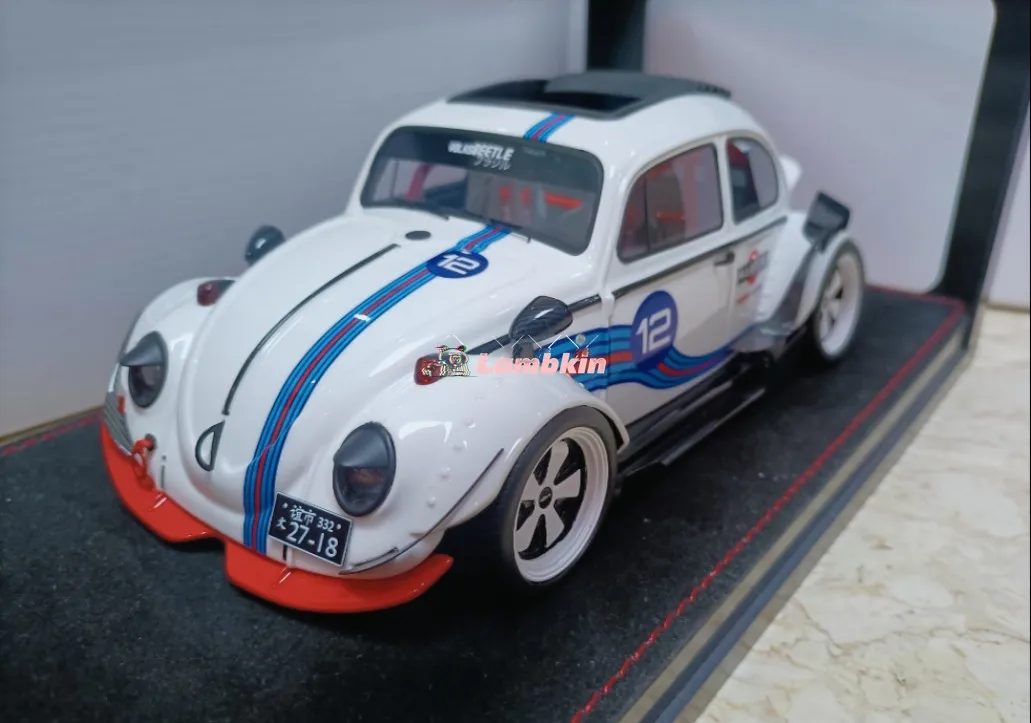 

Model Decoration 1/18 For Original VW Beetle RWB Martini Wide Body Blow-Up Simulation Car Model Classic Microfilm