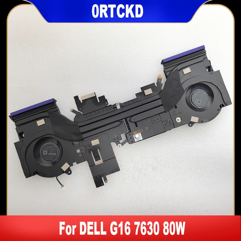 

0RTCKD новый оригинальный для DELL G16 7630 80 Вт вентилятор охлаждения процессора ноутбука GPU кулер вентилятор RTCKD CN-0RTCKD AT400001ZCL высокое качество