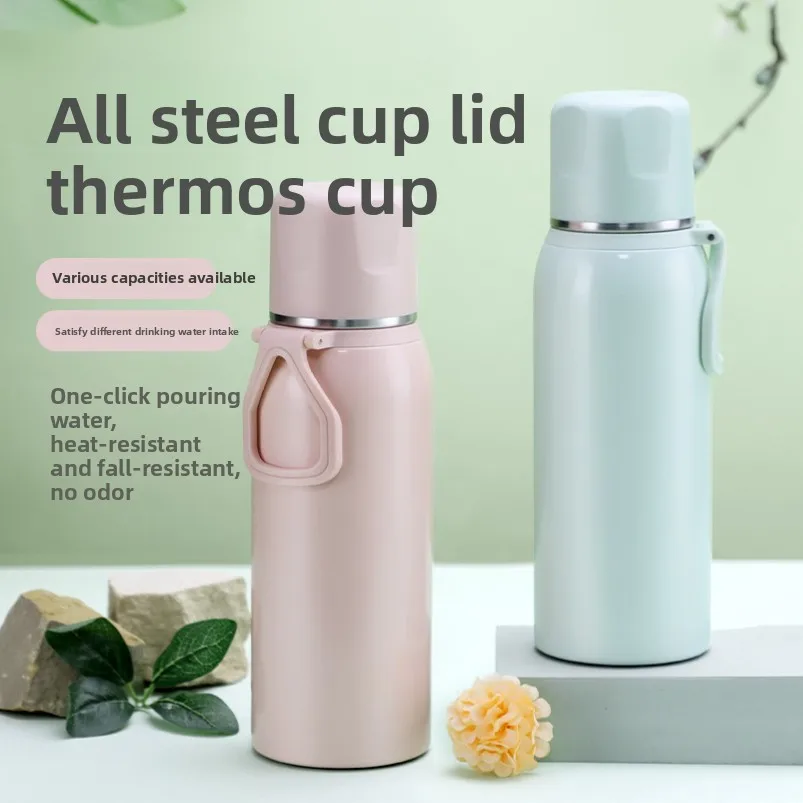 

Wholesale large-capacity all-steel thermos cup portable handle water cup outdoor sports cup personalized gift engraving car