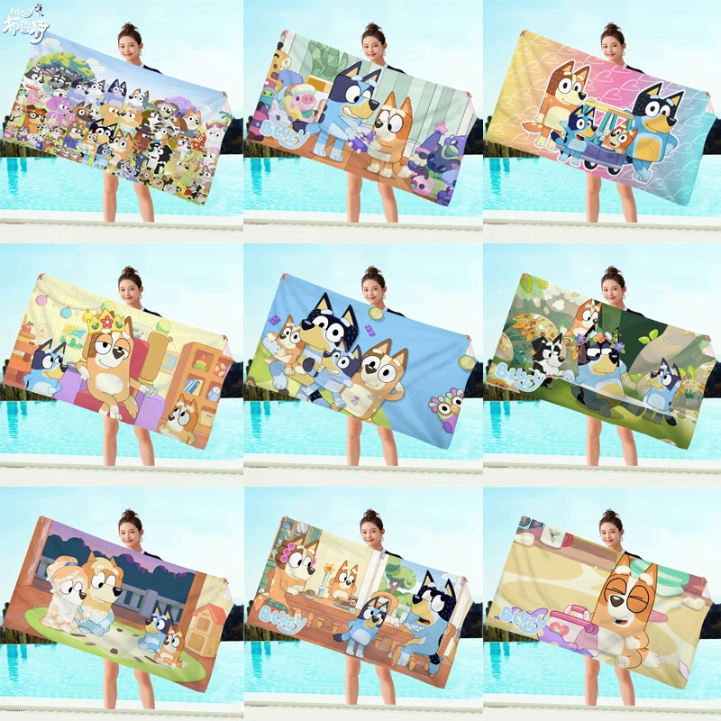 

Hot Selling Brooke Family Beach Towel Children's Cartoon Quick Drying Beach Towel Digital Print Beach Towel Children's And Girls