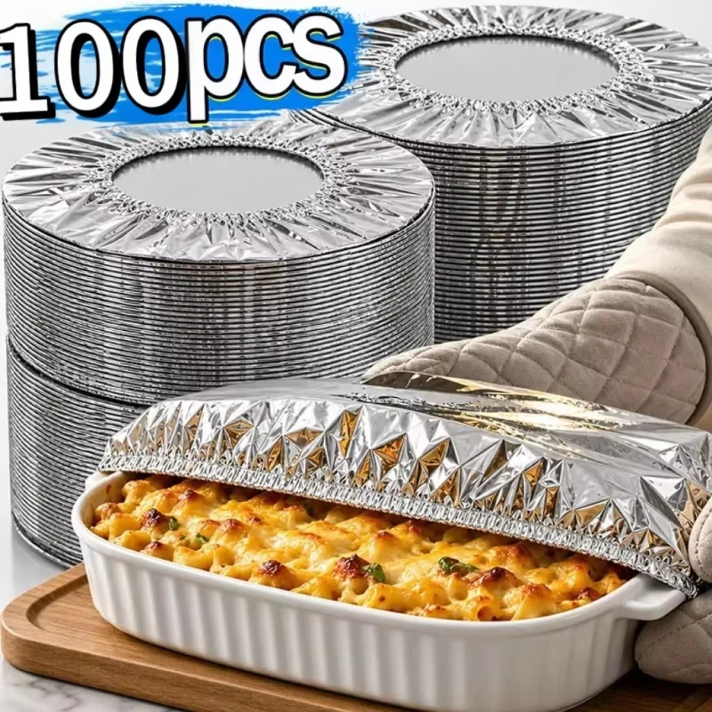 Aluminum Foil Film Food Cover Elastic Saran Wrap Cling Film Food Grade Disposable Fresh-keep Bag Kitchen Insulation Artifact Lid
