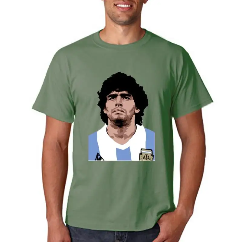 Title: designer t shirt fashion high quality Maradona print t shirt O-neck t shirt casual t shirt free shipping